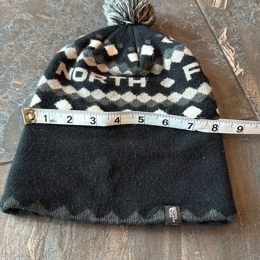The North Face Kids' Monochrome Pom Beanie Hat